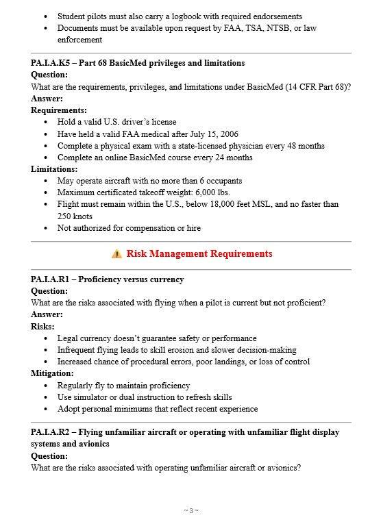 Private Pilot ACS Study Guide