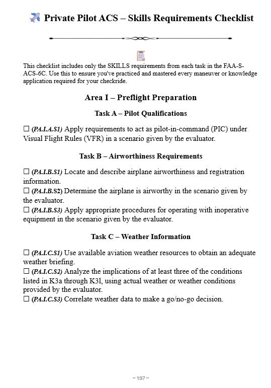 Private Pilot ACS Study Guide